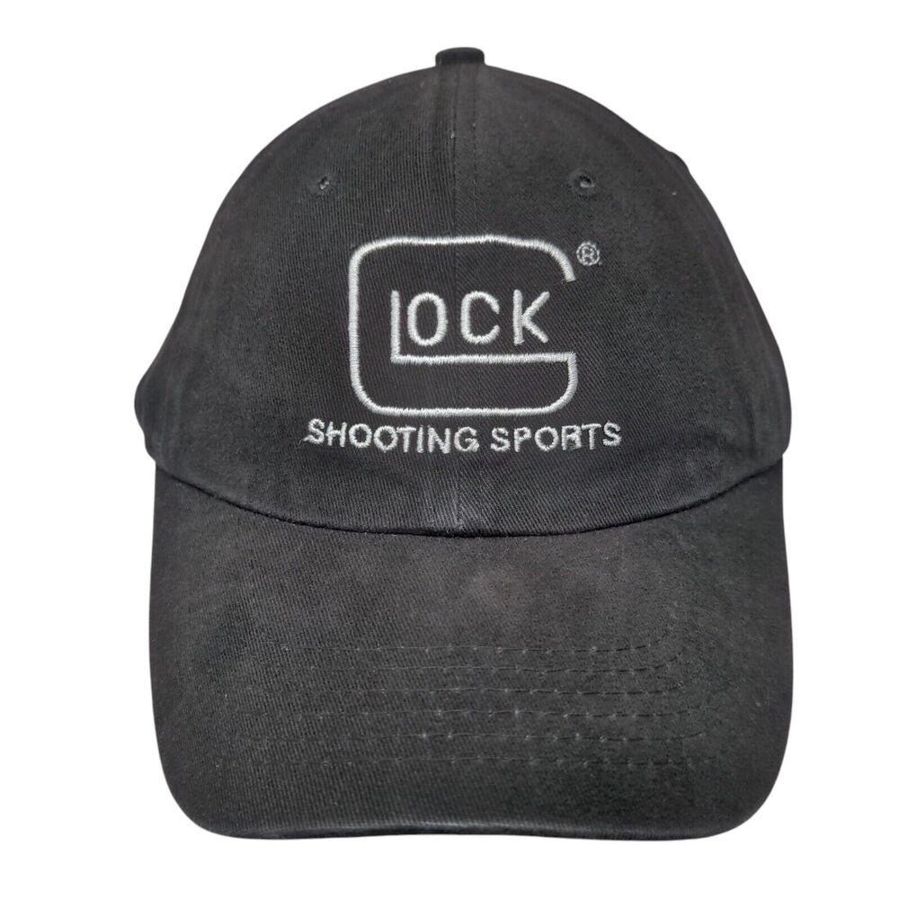 GLOCK Shooting Sports Slideback Hat Black OSFA Adjustable Embroidered 6 Panel